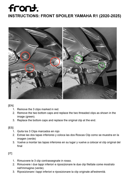 Spoiler anteriore - Yamaha R1
