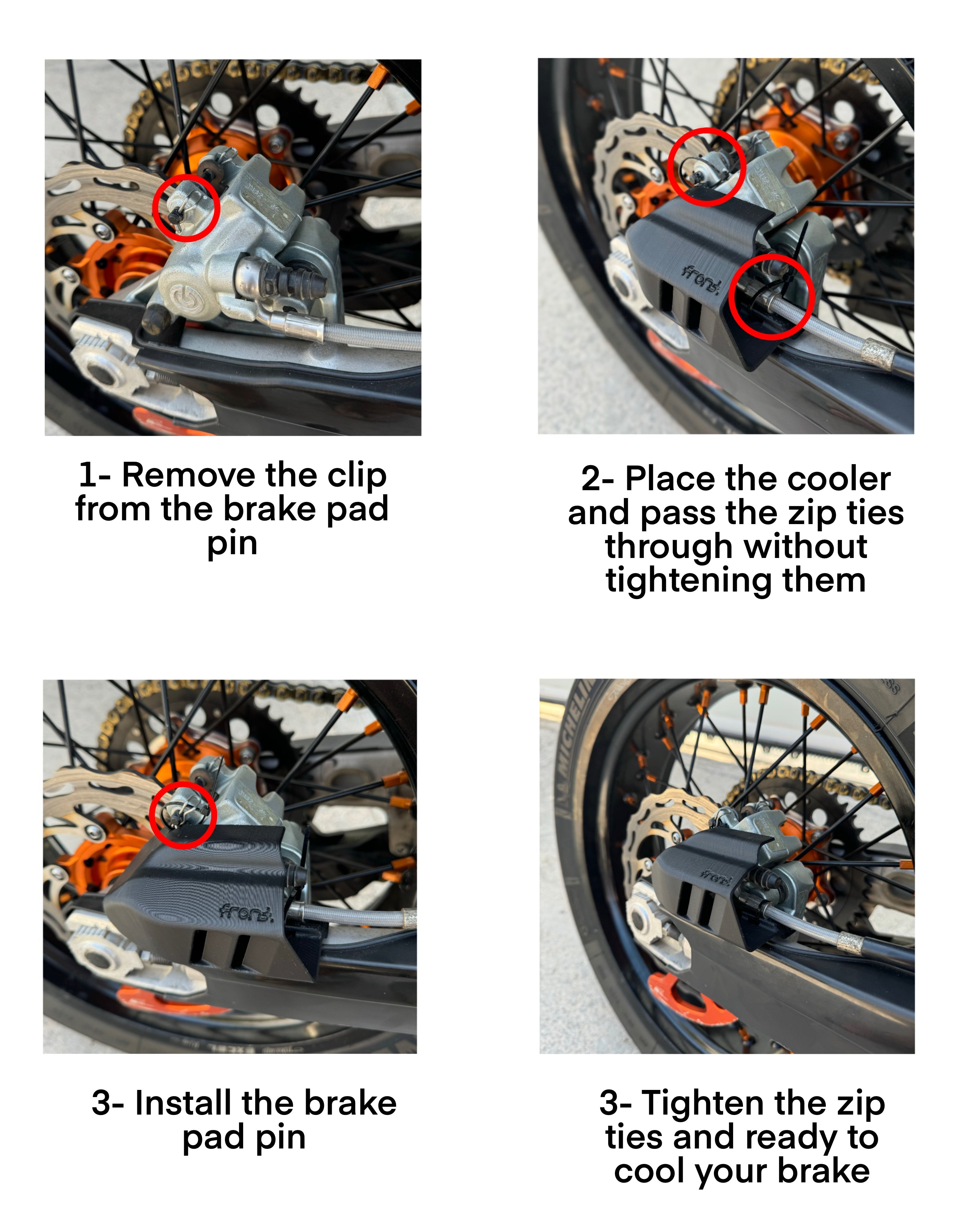 Radiatore freno posteriore - KTM / Husqvarna / Gasgas